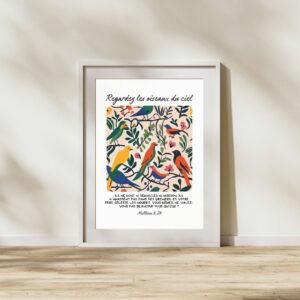 Affiche-chrĂ©tienne-oiseaux-collection-matisse