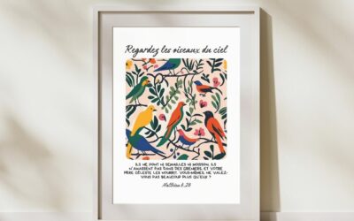 Les oiseaux – Bundle Affiche et cartes – 4 formats